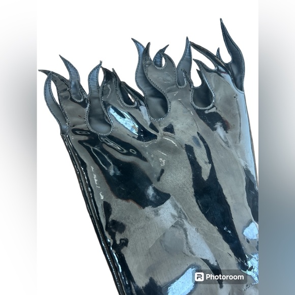 Dolls Kill Flame Patent Leather Boots ⚜️ - Picture 3 of 6